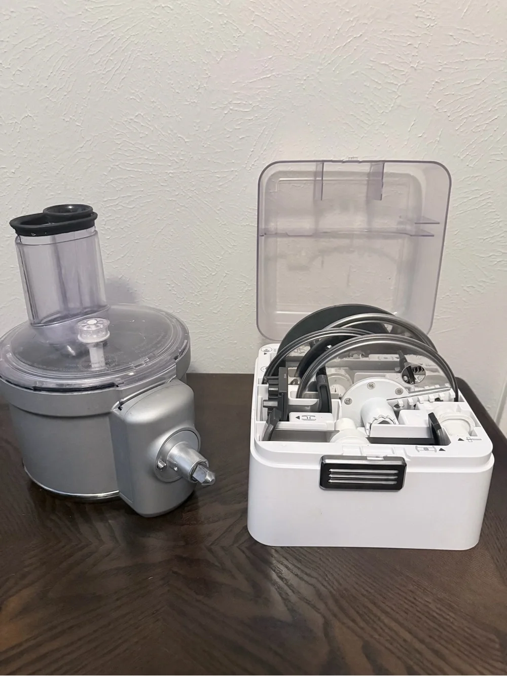 Kitchen Aid Food Processor attachment - all blades included with case